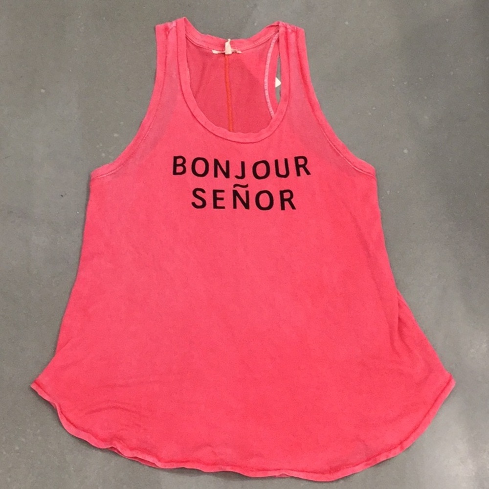 Sundry Bonjour Señor Racerback Tank Top